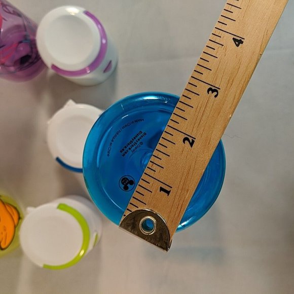 3 Disney Store Colorful Water Bottles Plastic BPA Free Pluto Donald Daisy Travel - Picture 13 of 13